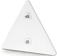 160x140mm reflector driehoek rood - driehoekreflector&nbsp;e9 keurmerk&nbsp;- reflectieplaat - waarschuwing reflector - was