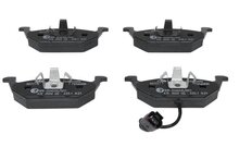 146 x 54,7 x18,3 mm vag remblokken set met sensor - 4 stuks remblok - remvoering - auto remblokset - bremher 