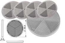 60 mm ronde witte reflector zelfklevend met e 20 keurmerk - reflector rond wit - aanhangerreflector - plakreflector