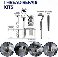 m24 x 2.0 draadreparatie set - helicoil set - schroefdraad reparatieset - helicoils - schroefdraadherstel set - satra
