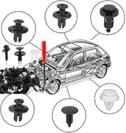 ford interieur 415 delige clip set - autoclips&nbsp;- interieurclips - autoklemmen - bekledingclips asta