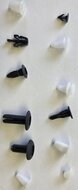 mitsubishi autoclips assortiment 370 delig - deurpaneel clips - interieurclips - bekledingclips&nbsp;- dashbordklemmen