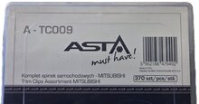 mitsubishi autoclips assortiment 370 delig - deurpaneel clips - interieurclips - bekledingclips&nbsp;- dashbordklemmen