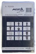 mitsubishi autoclips assortiment 370 delig - deurpaneel clips - interieurclips - bekledingclips&nbsp;- dashbordklemmen