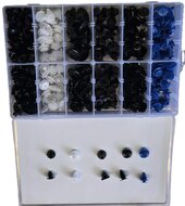 opel interieur clip set 300 delig - autoclips 300 dlg - interieurclips - kunstof bekledingclips - bevestigingsklemmen