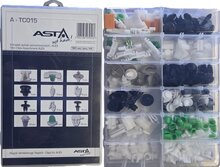 audi Interieurclip set 160 delig - autobekledingclisp&nbsp;- kunststofklemmen - trimclips - autoclips&nbsp;- drukclips