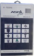 audi Interieurclip set 160 delig - autobekledingclisp&nbsp;- kunststofklemmen - trimclips - autoclips&nbsp;- drukclips