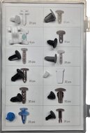 fiat autoclips assortiment 308 delig - kunstof drukkers&nbsp;- deurpaneel clips - interieurclips - trimclips