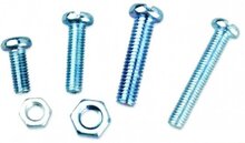 125 delige bouten en moeren assortiment met kruiskop - m5 en m6 bouten en moeren - assortimentsbakje bout en moer