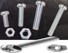 125 delige bouten en moeren assortiment met kruiskop - m5 en m6 bouten en moeren - assortimentsbakje bout en moer