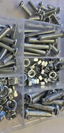 125 delige bouten en moeren assortiment met kruiskop - m5 en m6 bouten en moeren - assortimentsbakje bout en moer