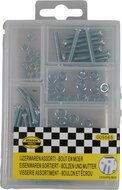 50 delige assortiment doosje m3 - m4 en m5 bouten en moeren met kruiskop - moer en bout - opbergboxje bouten en moeren