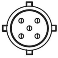 multipoint 1 achterlicht links 12 volt - achterlicht&nbsp;135x240mm met bajonet aansluiting&nbsp;-&nbsp; asp&ouml;ck aanhangerverlichting