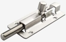 deurschuif rvs&nbsp;15 cm lang - schuif grendel 6'' - poortslot - deurslot - loopdeur slot - deursluiting&amp;#x00a