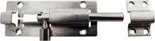 deurschuif rvs&nbsp;15 cm lang - schuif grendel 6'' - poortslot - deurslot - loopdeur slot - deursluiting&amp;#x00a