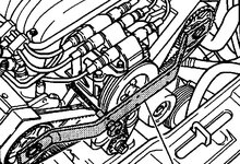 audi - vag - skoda&nbsp; 2.4 - 2.7 en 2.8 v6 blokkeerstang - nokkenas vergrendeling beugel - krukas distributiebeugel