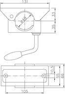 neuswielklem 48 mm -&nbsp;steunpootklem - neuswiel klem - steun poot klem - buisklem&nbsp;aanhangerneuswiel&nbsp;