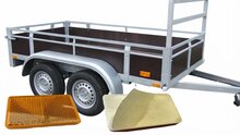 57 x 38 mm oranje / amber plak reflector rechthoek met e3 keurmerk - aanhangerreflector - plakreflector - zijkant reflectoren