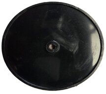 2X 85 mm ronde oranje / amber schroefbare reflector e4 keurmerk - boutbare reflector rond - aanhangerreflector zijkant