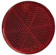 60&nbsp;mm rode plak reflector met e20 keurmerk&nbsp;&nbsp;- zelfklevende reflector&nbsp;- aanhangerreflector achterkan