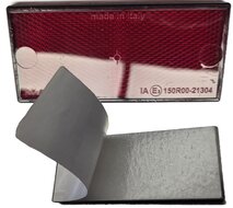 105mm x 50mm rode plak reflector met e3 keurmerk - aj.ba reflectoren - rechthoek aanhangerreflector achterkant voertuig&nbsp;