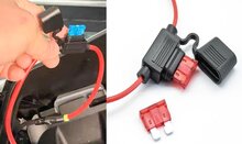 32v dc 30 ampere waterdichte zekeringhouder - zweefzekering houder inline - steekzekeringhouder - vlaksteekzeringhouder