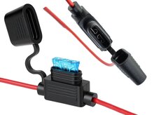 32v dc 30 ampere waterdichte zekeringhouder - zweefzekering houder inline - steekzekeringhouder - vlaksteekzeringhouder