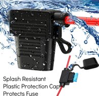 32v dc 30 ampere waterdichte zekeringhouder - zweefzekering houder inline - steekzekeringhouder - vlaksteekzeringhouder