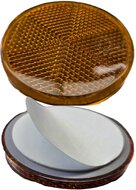 58 mm ronde oranje / amber plakreflector e20 keurmerk&nbsp;- zelfklevende reflector rond asp&ouml;ck - aanhangerreflector z