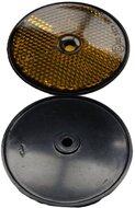 60 mm oranje / amber boutverbinding reflector e4 keurmerk&nbsp;- aanhangerreflectoren zijkant&nbsp;- reflector met schroefg