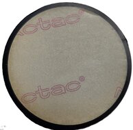 60 mm ronde oranje / amber plak reflector e3 keurmerk - ronde zelfklevende zijreflector radex - voertuigreflector 