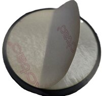 60 mm ronde oranje / amber plak reflector e3 keurmerk - ronde zelfklevende zijreflector radex - voertuigreflector