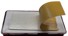 95 X 45 mm rode rechthoek plak reflector e20 keurmerk - zelfklevende&nbsp;reflector wital up-60&nbsp;rood - achterkant voer