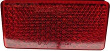 95 X 45 mm rode rechthoek plak reflector e20 keurmerk - zelfklevende&nbsp;reflector wital up-60&nbsp;rood - achterkant voer