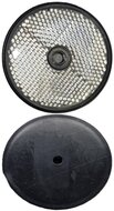60 mm witte ronde schroefbare reflector e3 keurmerk - reflector wit met schroefgat - voorkant voertuig / aanhanger