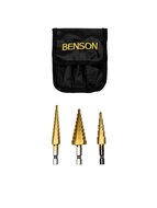 stappenboor 3 tot 12mm - 4 tot 12 mm - 4 tot 20 mm - kegelboor 3 delig - stappenboren - trapboor - ruimers - benson