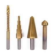 hss boren set 4 delig - stappenboor - freesboor - verzinkboor - kegelboor - borenset - boorset - hofftech