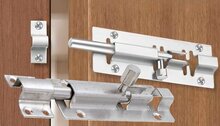 deurschuif rvs&nbsp;- schuif grendel 4'' - treksluiting - schuifslot voor poort of loopdeur - slot&nbsp;benso