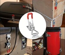2 x spansluiting met tegenstuk 67&nbsp;mm x 22&nbsp;mm - treksluiting - kistsluiting - klepsluiting - aanhangersluiting