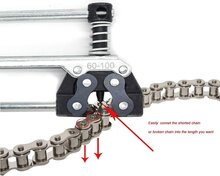 kettingponstang 60-100 - kettingpons - ponstang inkorten en verlengen motorketting - landbouwvoertuigketting - quads atv&amp;#x0027