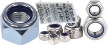 146 delige nylon moeren set - zelfborgmoeren&nbsp;- borgmoeren met nylond ring - borg moeren set m4 tot m12