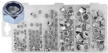 146 delige nylon moeren set - zelfborgmoeren&nbsp;- borgmoeren met nylond ring - borg moeren set m4 tot m12