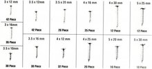 350 delige 13&nbsp;diverse parker schroeven phillips pan-head screws - metaalschroeven - houtschroeven - universeel bolkop schroef