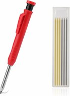markeerpotlood inclusief puntenslijper - kraspen - timmerman potlood set - markeringspotlood - aftekenpotlood - benson