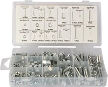 240 delige bouten en moeren set&nbsp; metrischce maten - m4&nbsp;tot m10 bout en moer - machinebouten - sluitringen