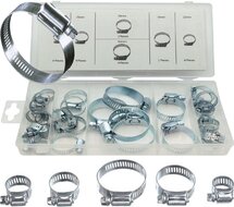 26 delige slangklemmen set 16 tot 40 mm - slang klemmen - klemband - buisklem - slangbinder - slangklem - asta