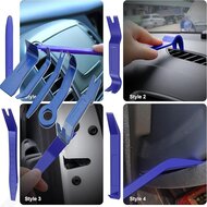5 delig kunstof bekleding en deurpaneel&nbsp;demontage set -&nbsp; nylon clips - dashboard en sierlijsten verwijderingsset