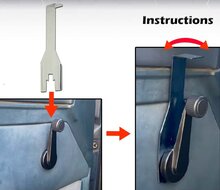 raamslinger demontage - clip verwijderaar set - deurbekleding demontageset - koevoet wipper