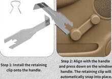 raamslinger demontage - clip verwijderaar set - deurbekleding demontageset - koevoet wipper
