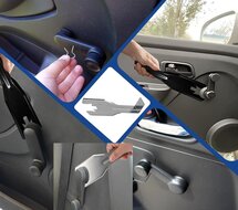 raamslinger demontage - clip verwijderaar set - deurbekleding demontageset - koevoet wipper